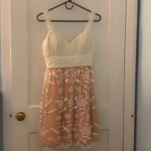 Ivory and dusty rose Dress